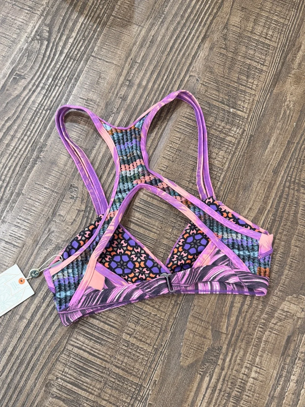 Maaji Le Freak Reversible Bikini Top.